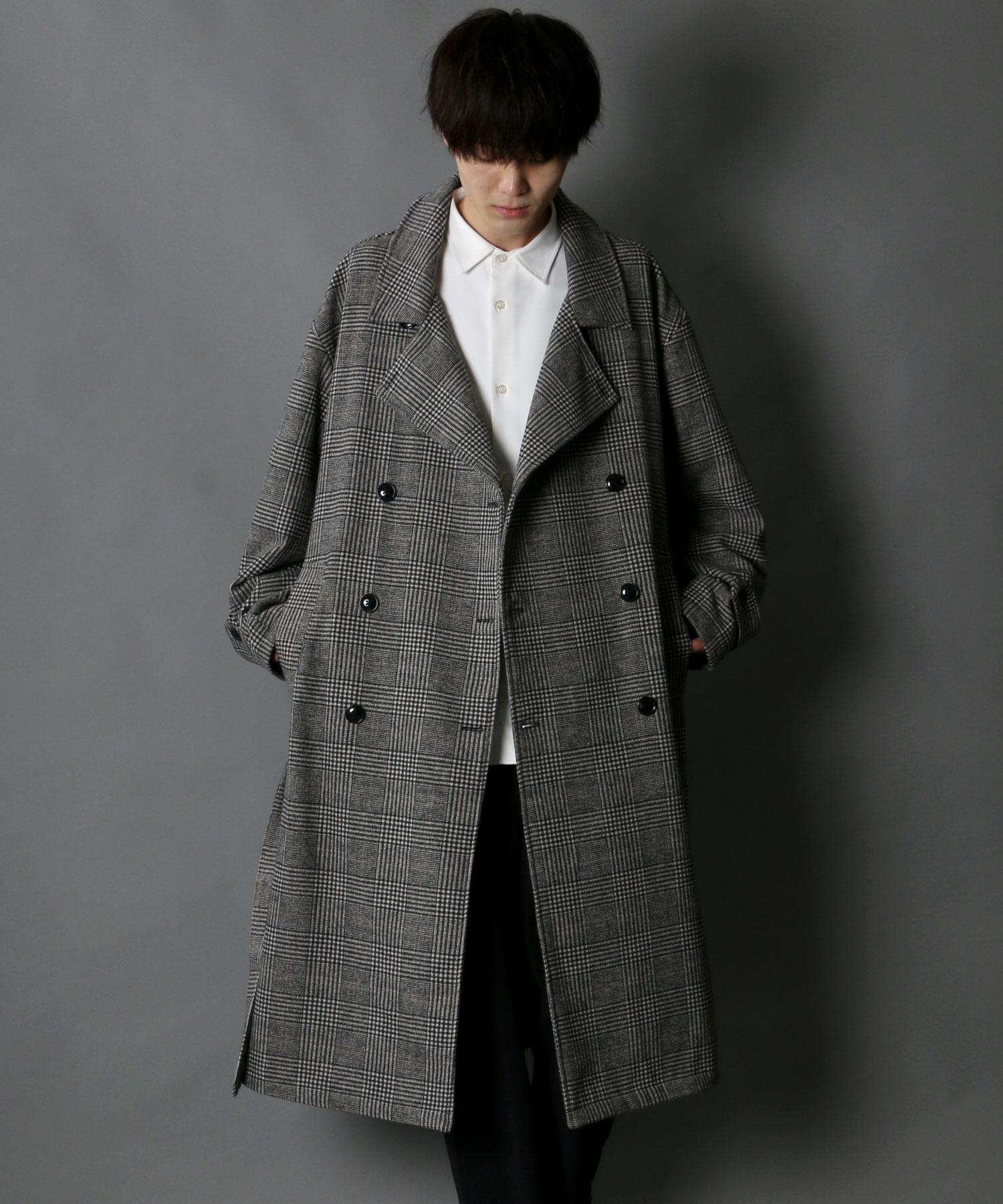 SITRY】over size wool trench coat/オーバーサイズ ウール トレンチ