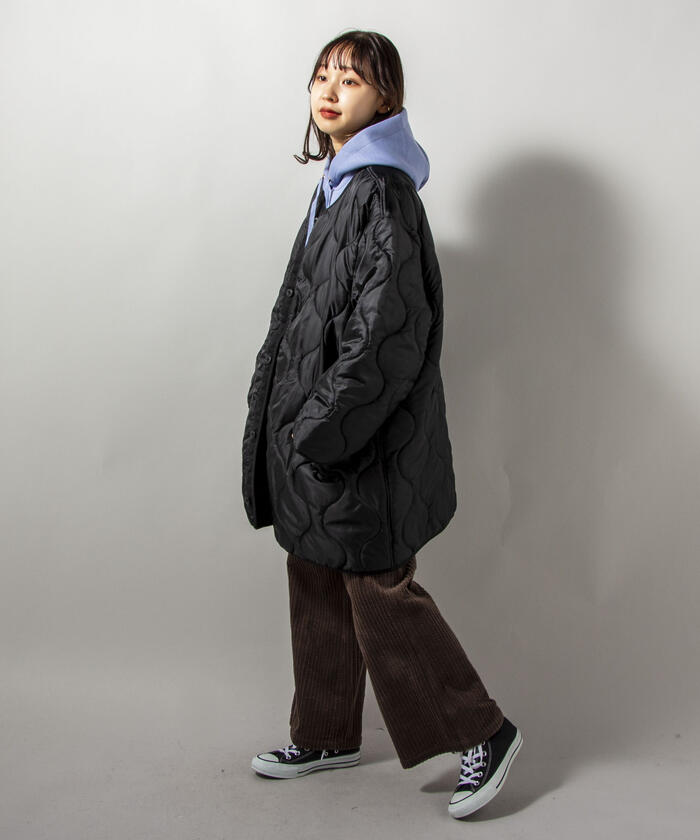 ピューテリー STRIPES M-65 裏キルティング 中綿 ジャケット 48 ピューテリー STRIPES M-65 裏キルティング 中綿 ジャケット 48