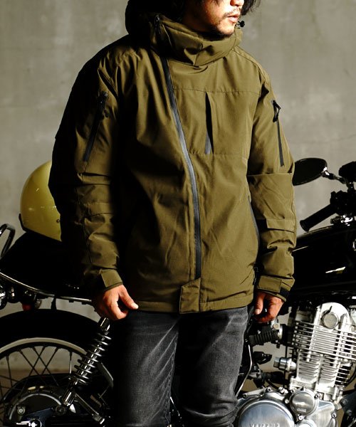 クーポン】[防風 ストレッチ]バイク ライディング 高機能中綿 ライダースジャケット/バイカー ライダー ツーリング オートバイ 防寒  (504393339) marukawa shonan(marukawa shonan) d fashion
