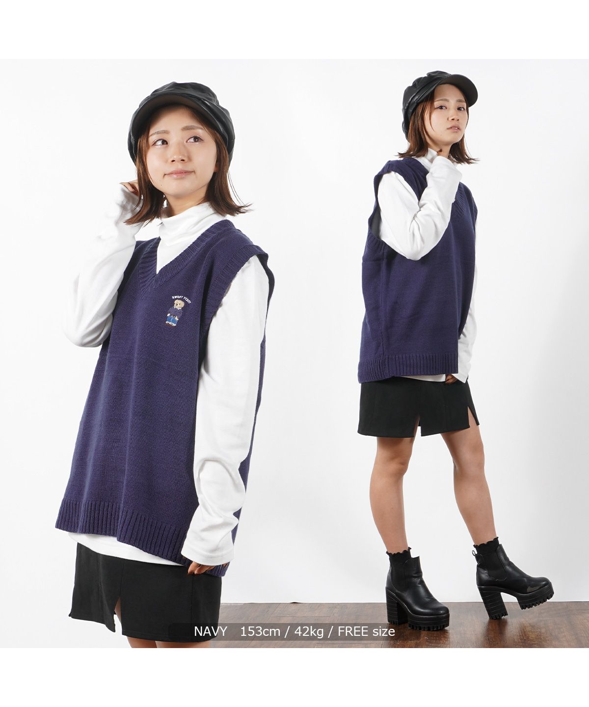 ワンフォークロージング 1111clothing ニットベスト メンズ