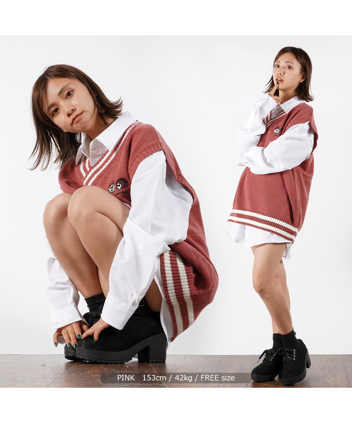 ワンフォークロージング 1111clothing ニットベスト メンズ