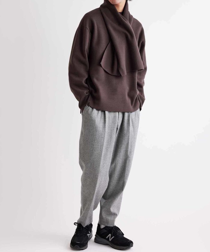 ルーズワイドテーパードパンツ/ストレッチ性(504397246