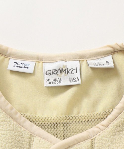 【SHIPS any別注】GRAMiCCi: オーバーサイズ ヘビーウェイト フリース カーディガン◇