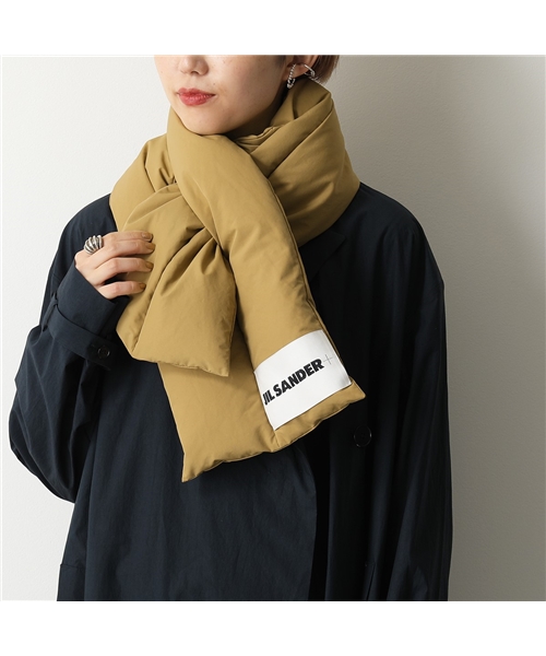 カラーホワイト【百貨店購入品】JIL SANDER+ マフラー　ダウン　マフラー　ジルサンダー