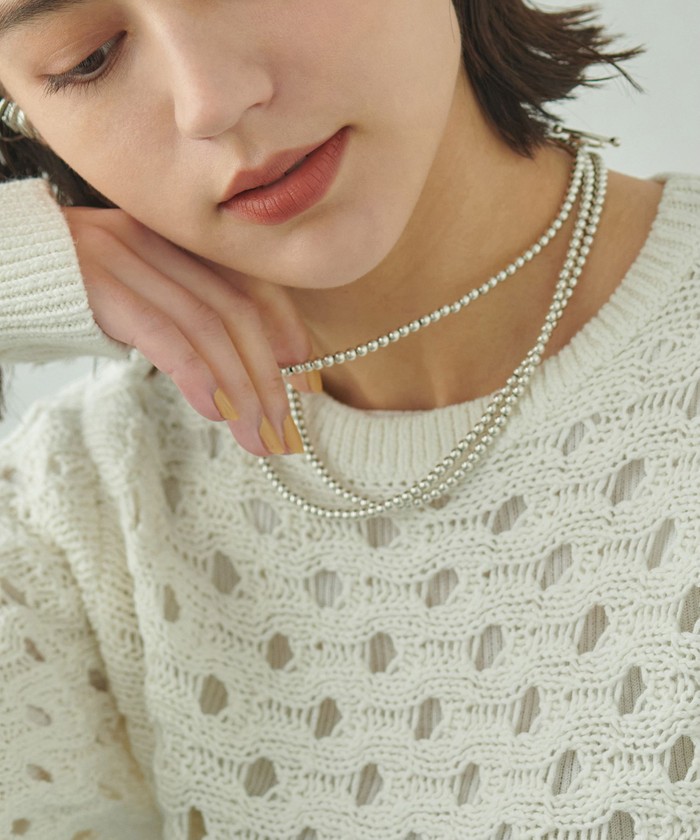PHILIPPE AUDIBERT＞SP Ball chain ロングネックレス＜Select by
