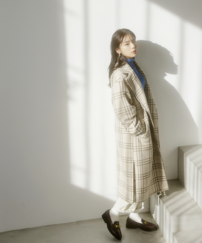 セール 20%OFF】【WEB限定】レトロチェック柄ダブルオーバー