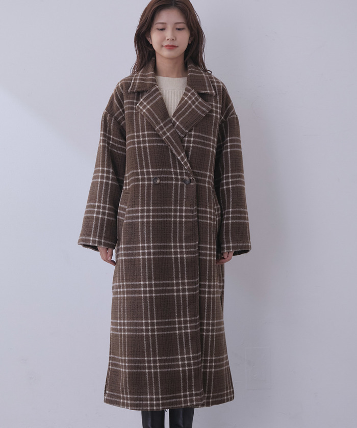 セール 20%OFF】【WEB限定】レトロチェック柄ダブルオーバー