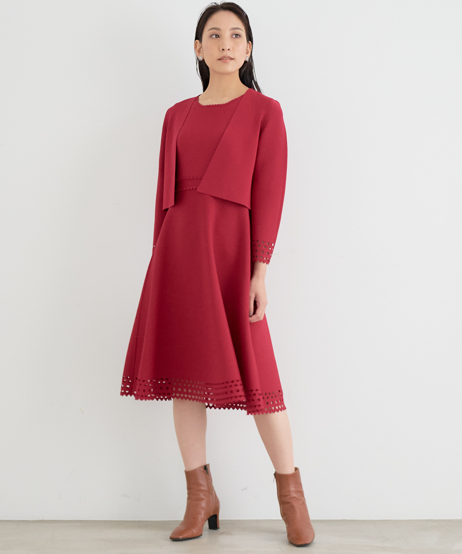 セール 50%OFF】キカアイレットニット ワンピース(504390855) | アナイ セール 50%OFF】キカアイレットニット ワンピース(504390855) | アナイ