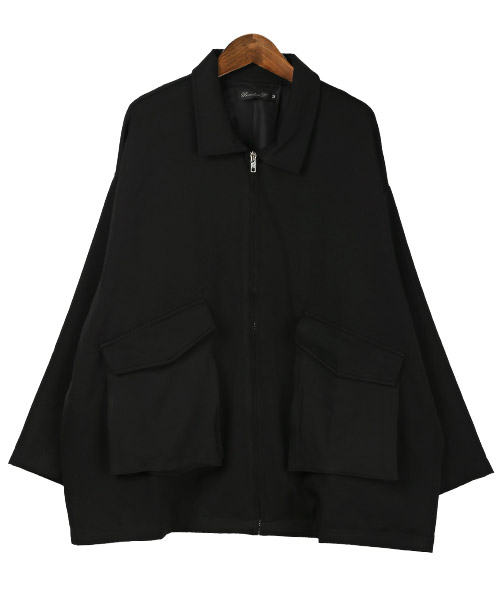 メンズ ブルゾン カジュアル ジップブルゾン 袖ポケット G00412 ラグスタイル LUXSTYLE ポケットZIPブルゾン/ブルゾン メンズ