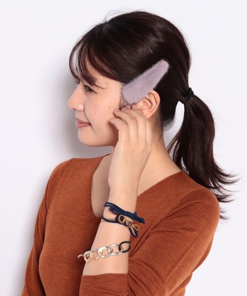セール ファーピンボンボンヘアゴムセット ベース Base D Fashion