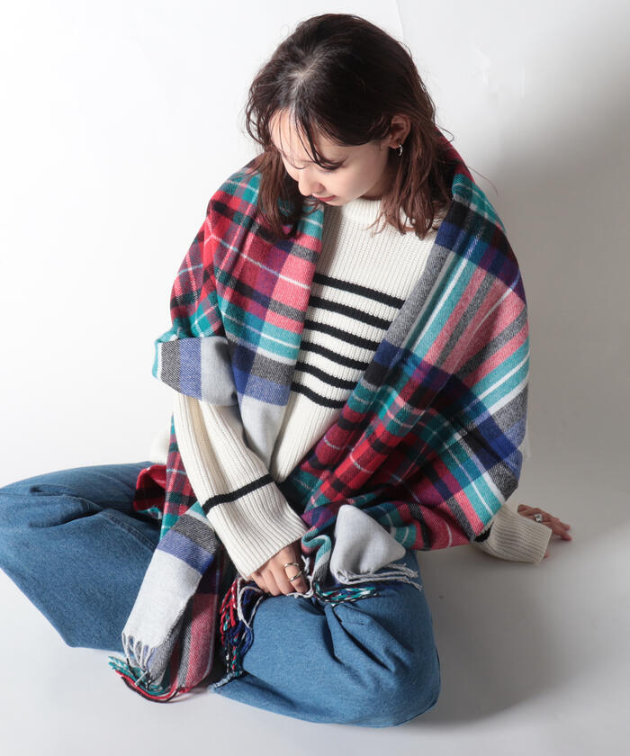 新品　♡　メンズ　絹100%　大判179cm　ストール　メコンブルー　カンボジア 新品♡メンズ絹100%大判179cmストールメコンブルーカンボジア