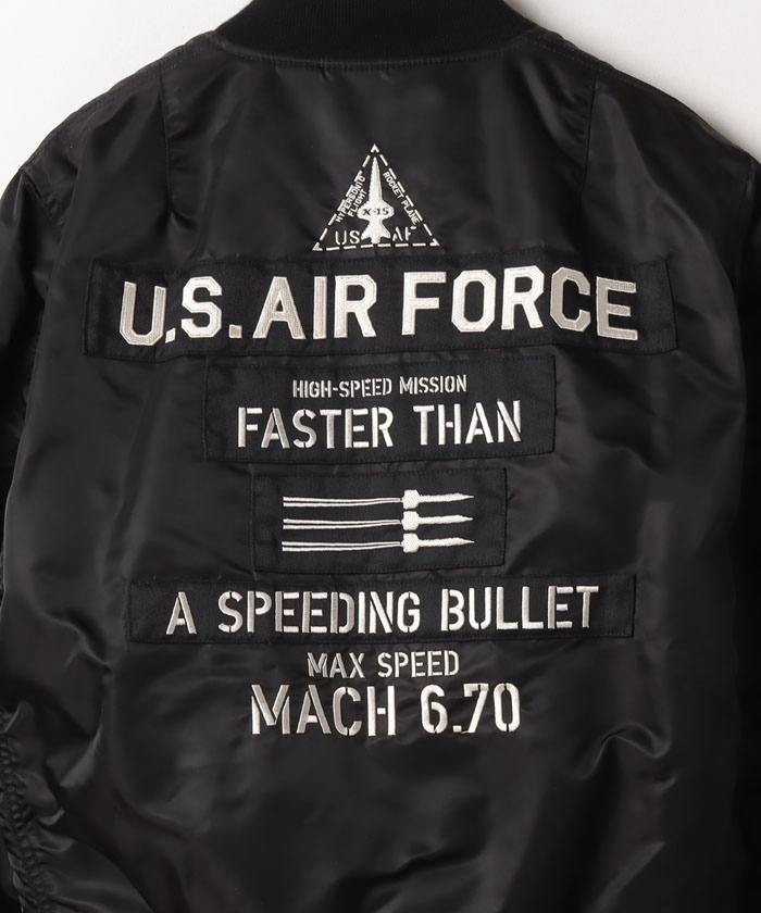 アヴィレックス AVIREX MAー1 刺繍 US Air しあがり Force
