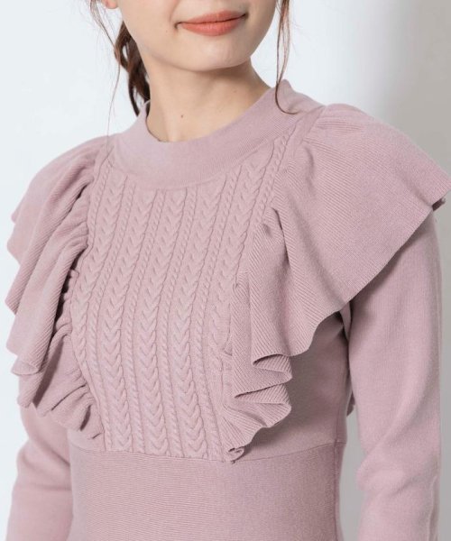 セール 30 Off 肩フリルニットワンピース アンドクチュール And Couture D Fashion