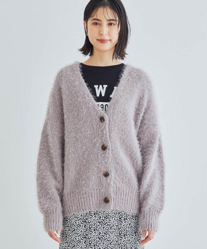 セール 40%OFF】【WEB限定】【前後2WAY】ふわふわシャギーVネック