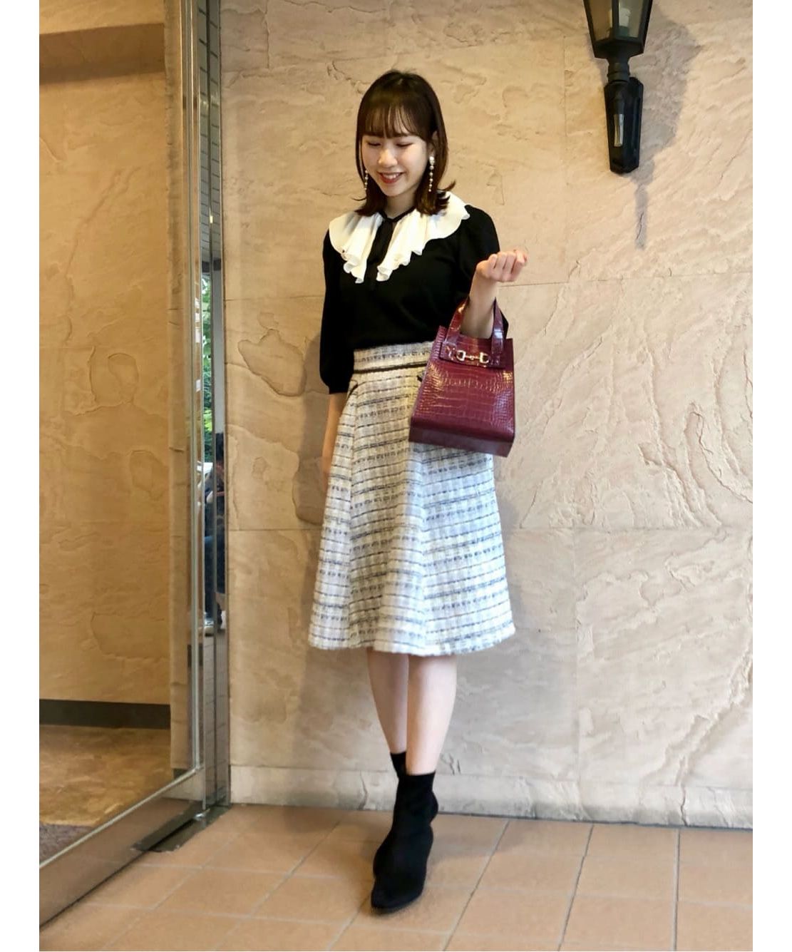 セール 70%OFF】ラメツイードフレアスカート (504364759 セール 70%OFF】ラメツイードフレアスカート (504364759
