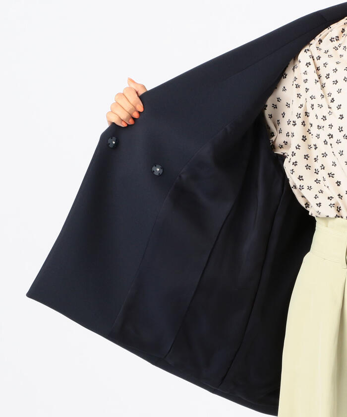 アウター スキューバジャージー ショートコート　コート セール】 スキューバジャージー ショートコート （その他