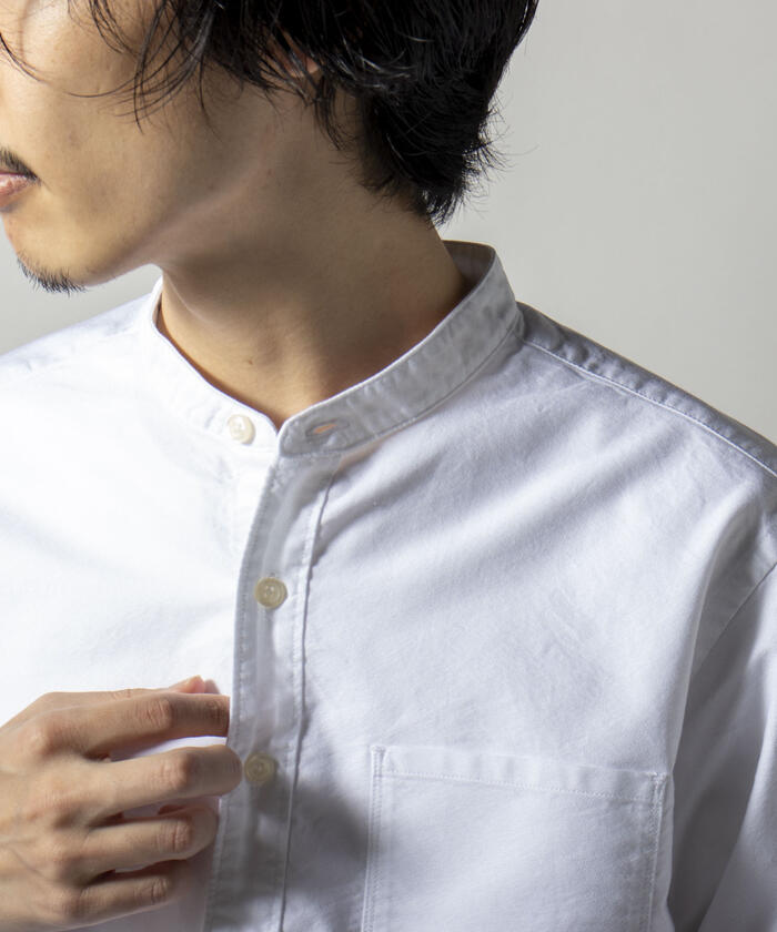 クーポン】【セール 40%OFF】ハーフプラケット バンドカラー