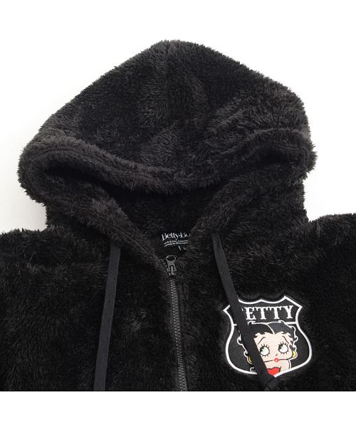 THE BRAVEMAN × BETTY BOOP ウイングベティ 柄 刺繍 裏毛 長袖
