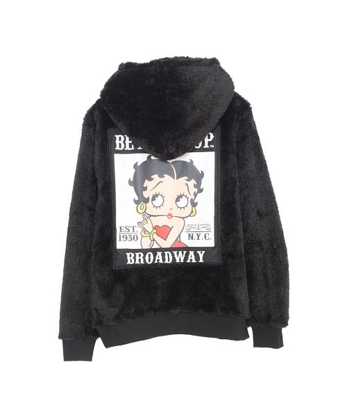 クーポン】ベティブープ BettyBoop Betty Boop ジップアップボア クーポン】ベティブープ BettyBoop Betty Boop ジップアップボア