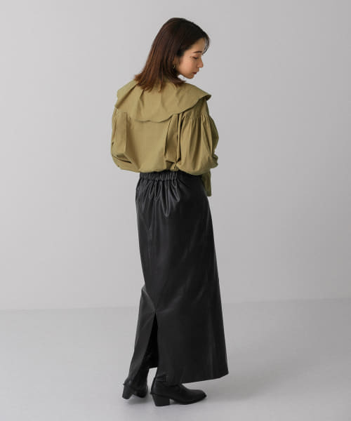 セール 20%OFF】フェイクレザーロングタイトスカート(504417515 セール 20%OFF】フェイクレザーロングタイトスカート(504417515