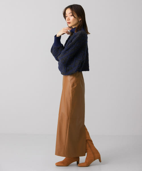 セール 20%OFF】フェイクレザーロングタイトスカート(504417515
