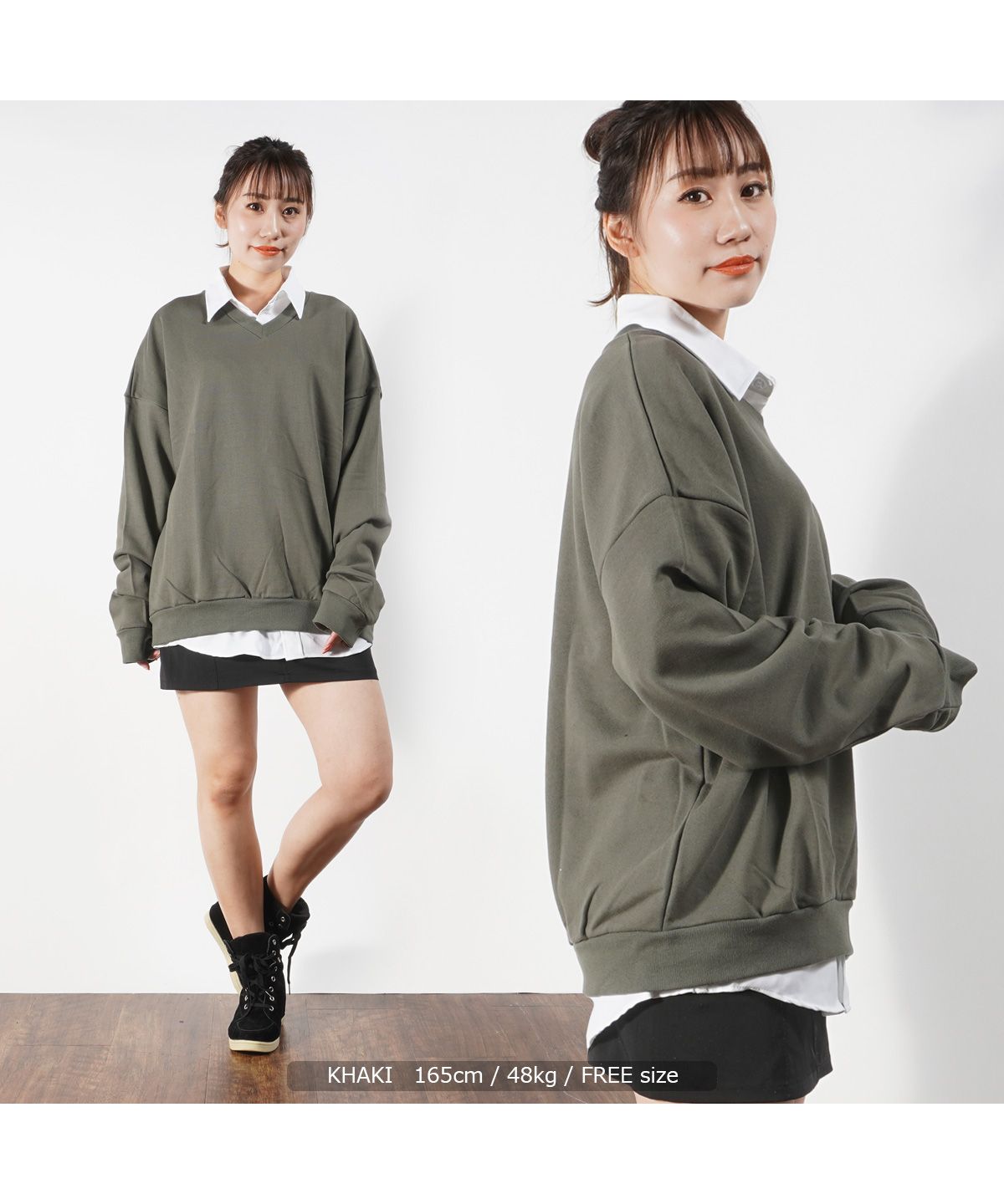 プレーティングジャージー ピンタック カットソー セール】ワンフォークロージング 1111clothing ビッグシルエット