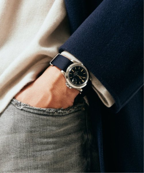 【NAVAL WATCH Produced by LOWERCASE for EDIFICE】メカニカルウォッチ ネイビー