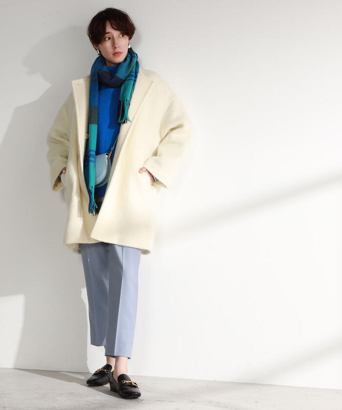 セール】◇【WEB限定カラーあり】モヘアシャギーノーカラー セール】◇【WEB限定カラーあり】モヘアシャギーノーカラー