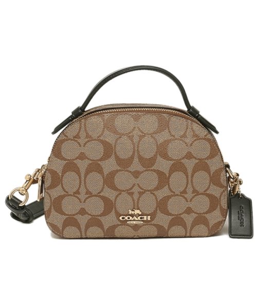 コーチ アウトレット ショルダーバッグ シグネチャー ベージュ ブラック レディース COACH 1591 IMCBI