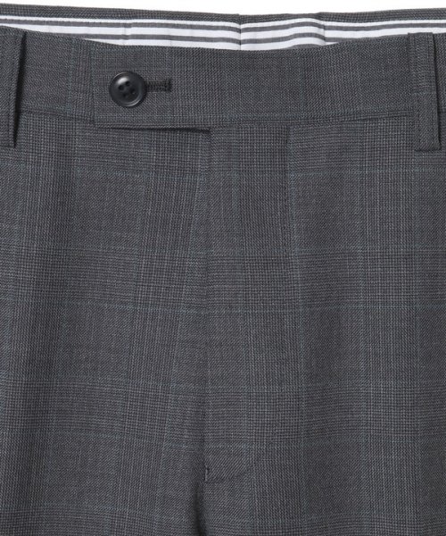 ＜伊REDA（レダ）＞グレンチェック柄アクティブスーツ／別売りベストあり／2ピースビジネスセットアップスーツ