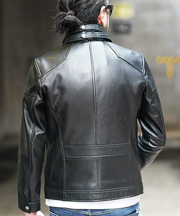 セール 50%OFF】ファー付きレザーシングルライダース(504420488 セール 50%OFF】ファー付きレザーシングルライダース(504420488