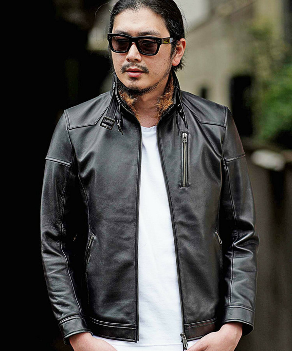 セール 50%OFF】ファー付きレザーシングルライダース(504420488 セール 50%OFF】ファー付きレザーシングルライダース(504420488