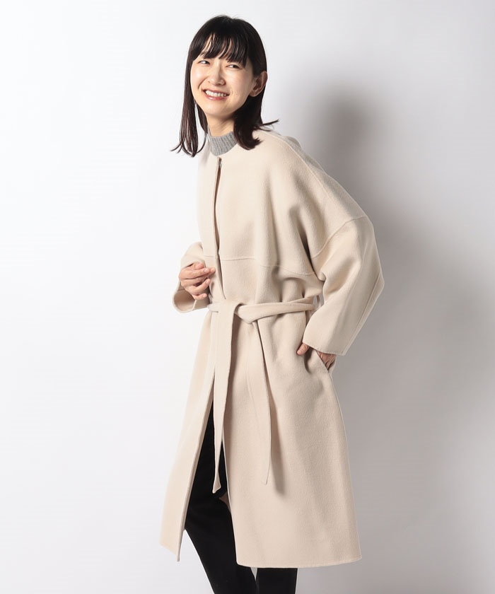 MICA&DEAL ウールリバーコート グレージュ 2023AW】新品未使用MICA&DEAL ウールリバーコート グレージュ