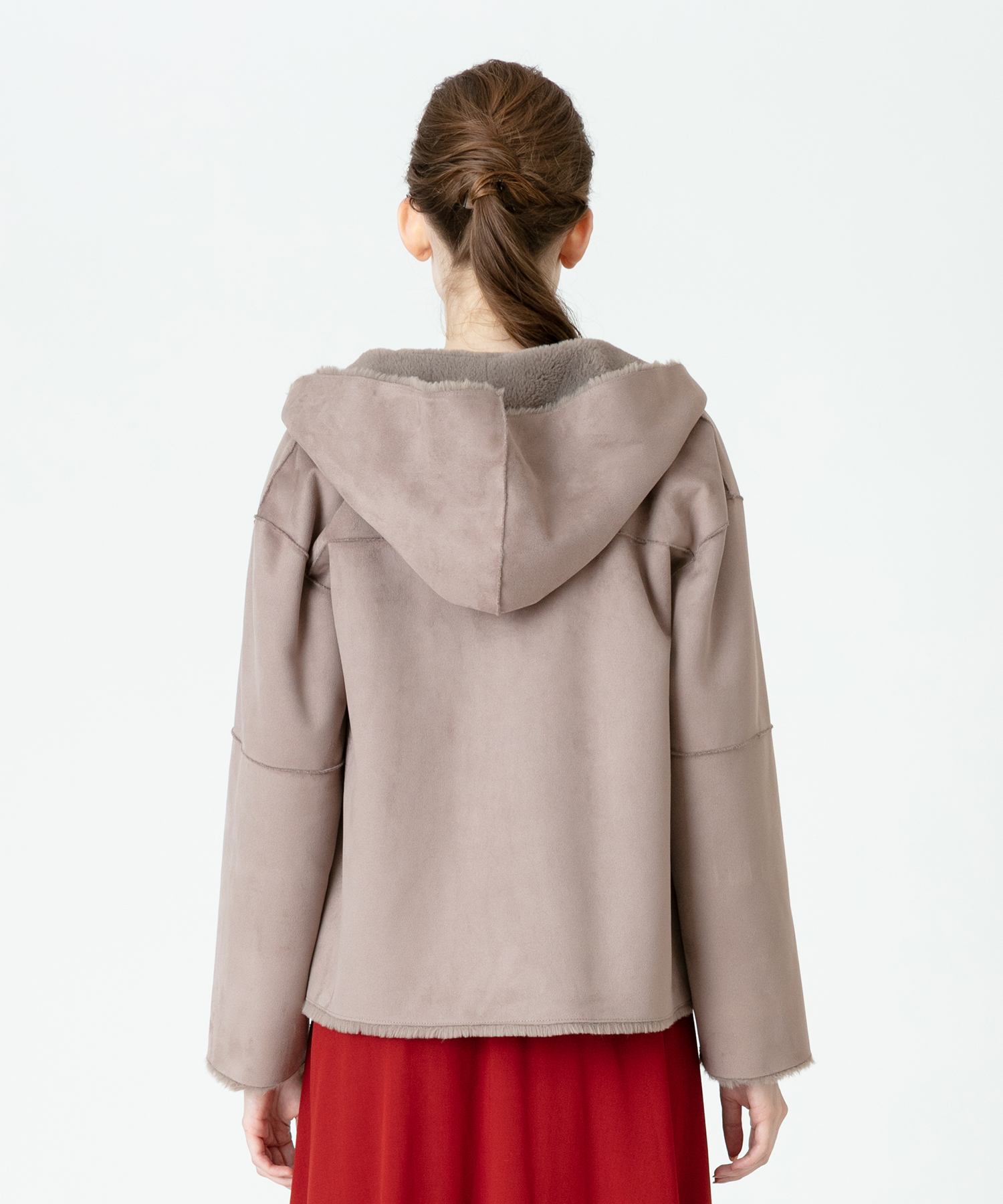 セール 50%OFF】リバーシブルムートンショートフーディー(504248617