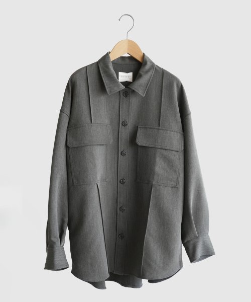 【セットアップ対応商品】FIKA. Over silhouette Shirt jacket