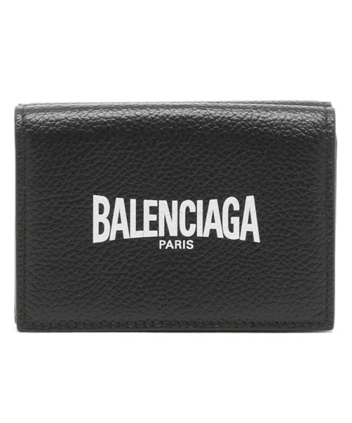 クーポン バレンシアガ 三つ折り財布 キャッシュ ロゴ ミニ財布 ブラック メンズ レディース Balenciaga 2uqt3 1090 バレンシアガ Balenciaga D Fashion
