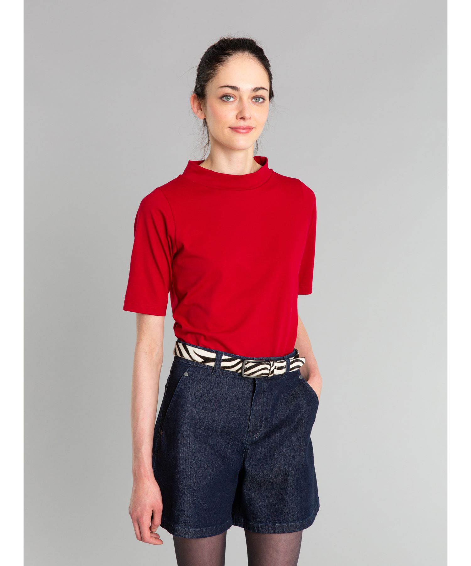 アニエス・ベー アンティーク調ベルト セール 50%OFF】AB20 CEINTURE ゼブラ柄ベルト(504372036