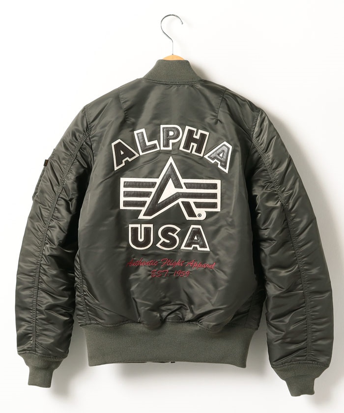 ALPHA TA0197 MA-1 フライトジャケット FULL PTACHED ALPHA TA0197 MA-1 フライトジャケット FULL PTACHED