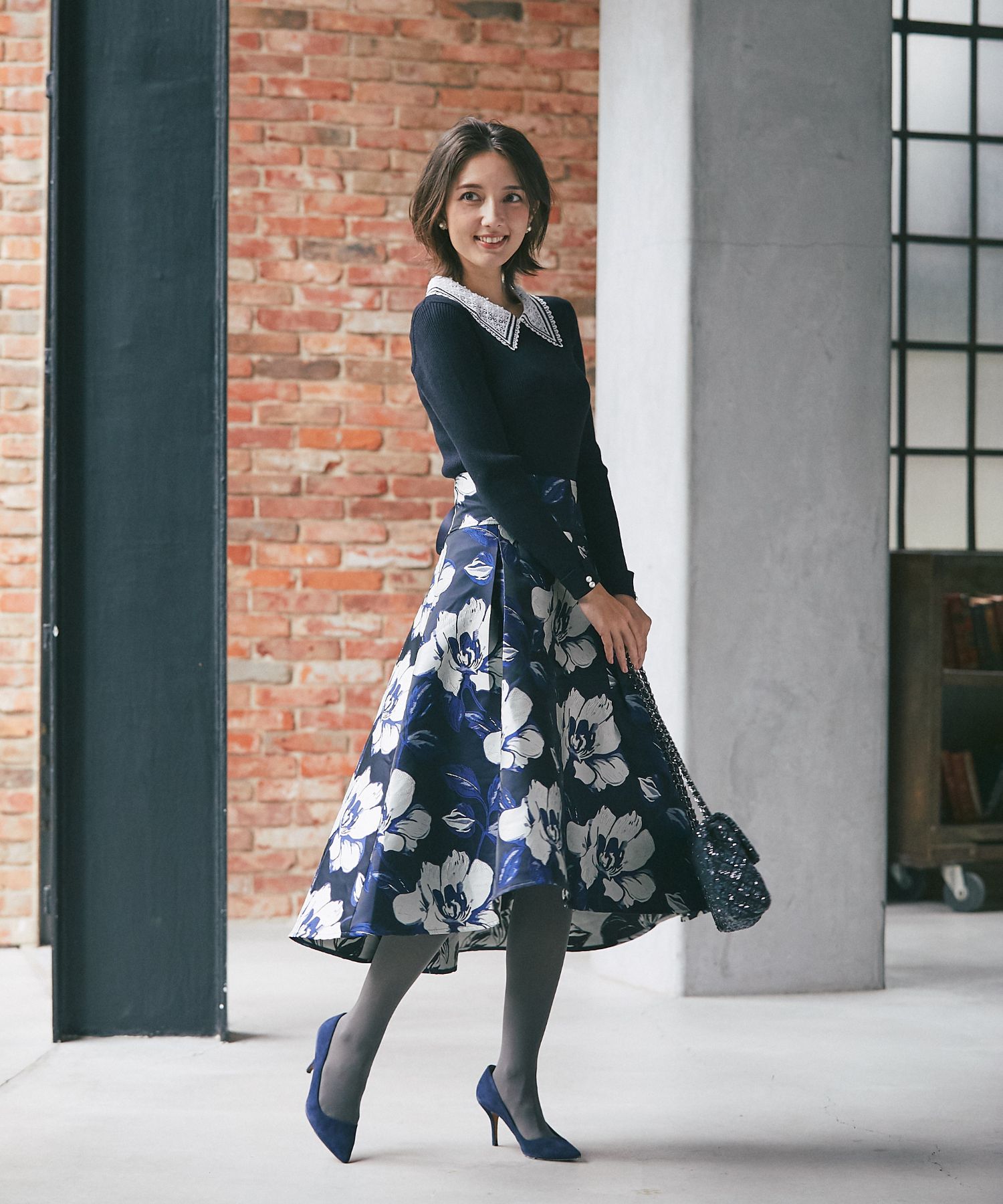 ◆DOLCE&GABBANAゴールドフローラルジャカードストレートパンツ ◇DOLCE&GABBANAゴールドフローラルジャカードストレートパンツ