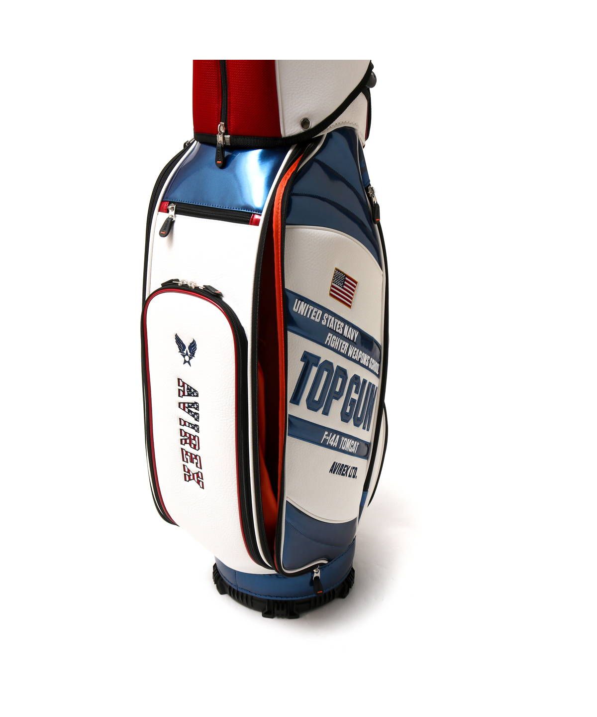 AVIREX ゴルフバッグ・キャディバッグ　ヘッドカバー付き Amazon.co.jp: [AVIREX GOLF] アヴィレックス ゴルフ キャディ
