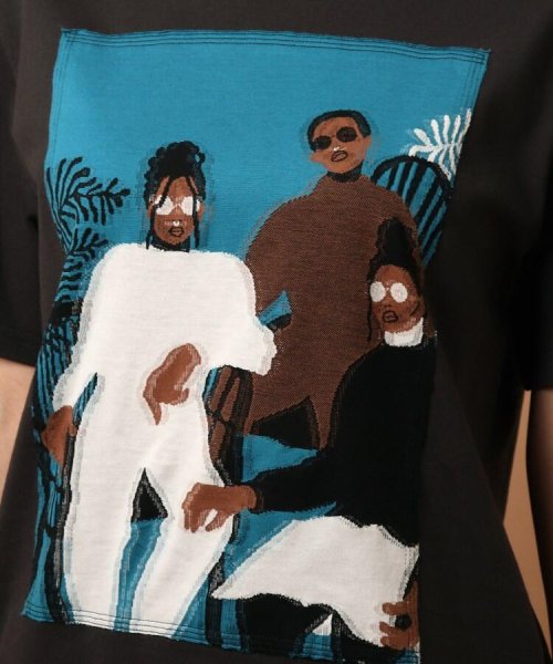 muller of yoshiokubo（ミュラーオブヨシオクボ）FOLK JACQUARD Tシャツ