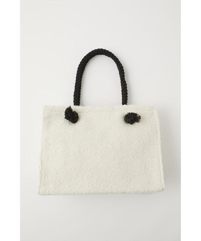 あおい様専売 moussy バッグ ホワイト AZUL BY MOUSSY ショルダーバッグ バッグ ロゴエンボスボディ