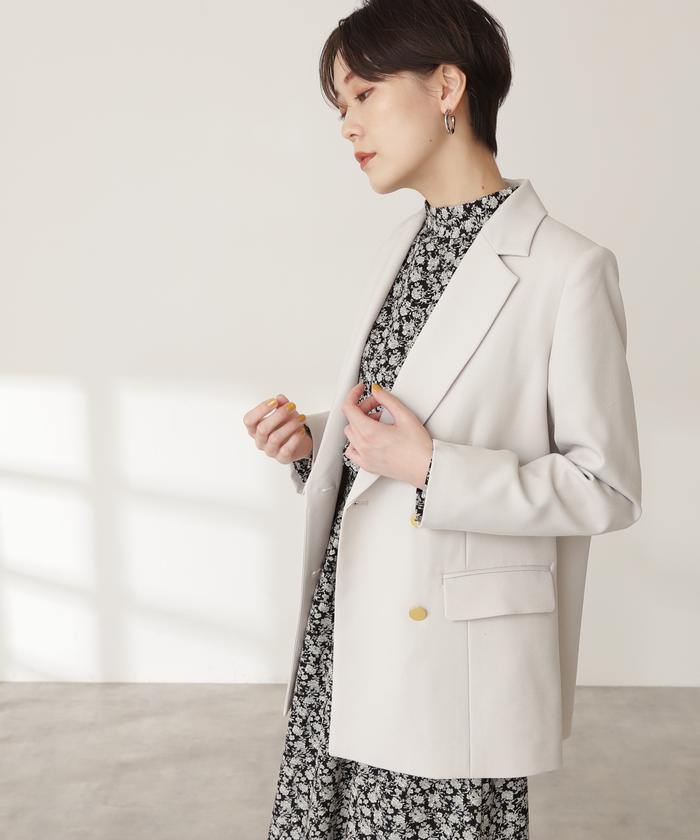 N. NATURAL BEAUTY BASIC テーラードダブルジャケット テーラードダブルジャケット | N. Natural Beauty Basic*（エヌ