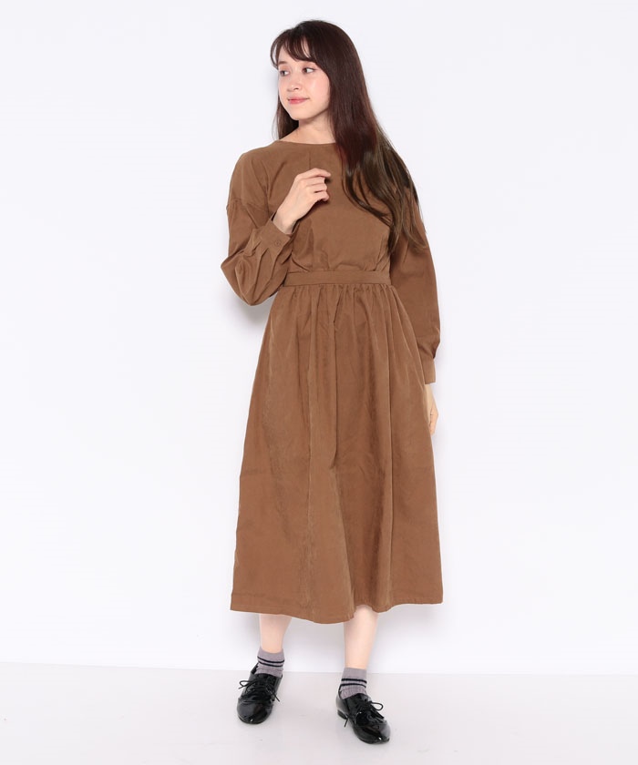 ツイルピーチウエストリボンワンピース Styleblock スタイルブロック 品質保証