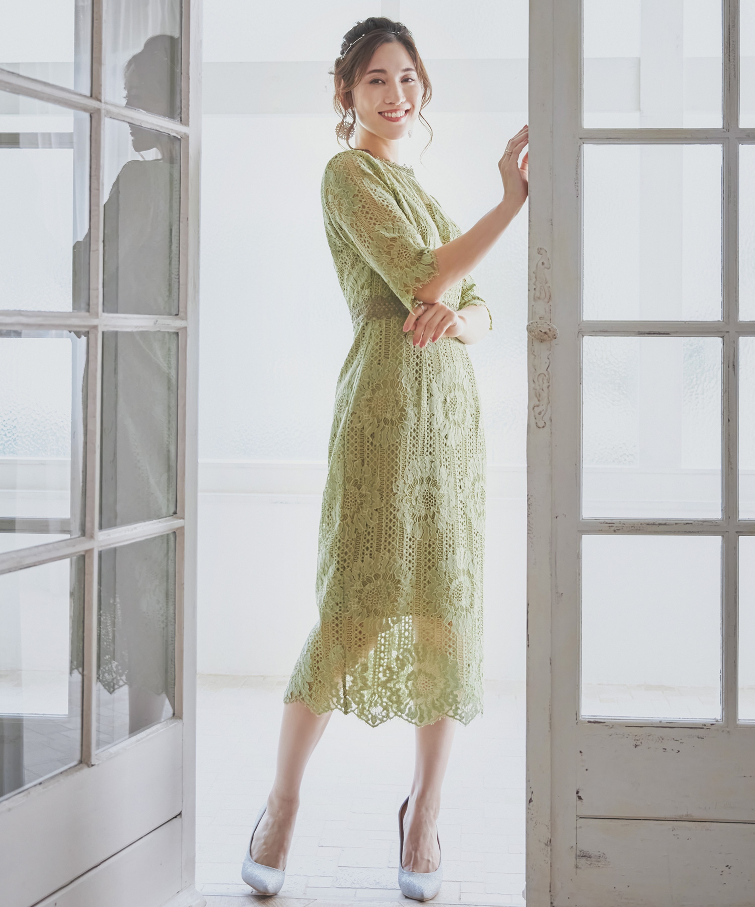 セール】ドレスプラス DRESS+ タイトシルエットのミモレ丈