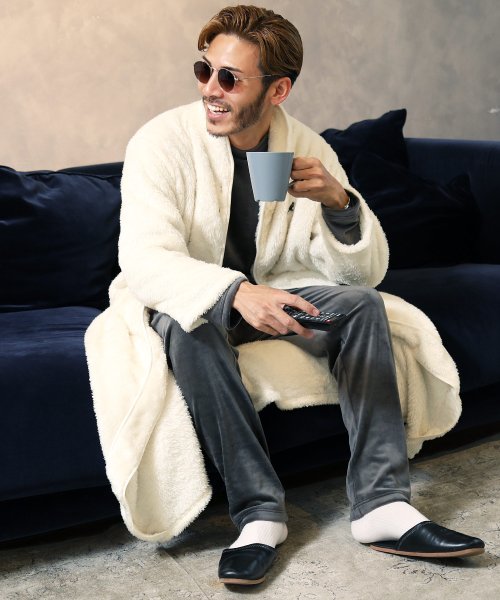 KANGOL(カンゴール)着る毛布 / コート アウター ルームウエア ロングカーディガン ボア メンズ ブランド 男女兼用 レディース カップル ペア