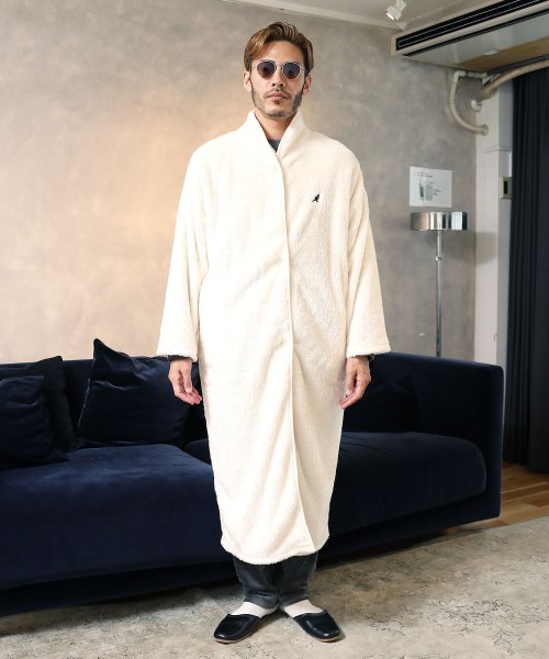 KANGOL(カンゴール)着る毛布 / コート アウター ルームウエア ロングカーディガン ボア メンズ ブランド 男女兼用 レディース カップル ペア