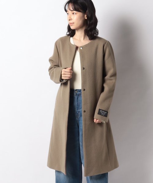 セール Techichi ウールノーカラーコート テチチ Te Chichi D Fashion セール Techichi ウールノーカラーコート テチチ Te Chichi D Fashion