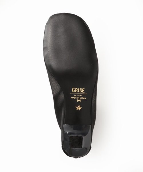 GRISE 6cmクリアヒールチュールショートブーツ