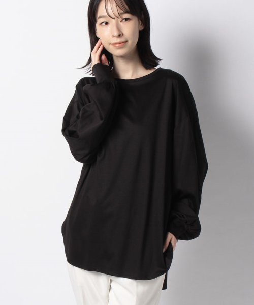 【洗える】パフロングスリーブカットソー
